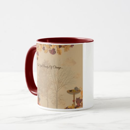 The Quiet Beauty Of Change _ Autumn Glow Mug  Tasse (Vorderseite Links)