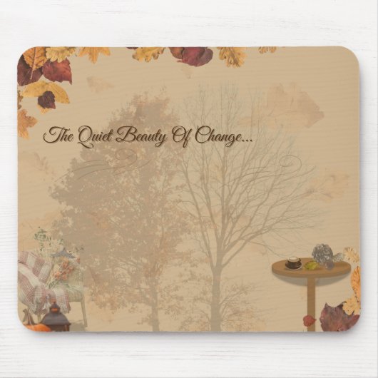 The Quiet Beauty Of Change _ Autumn Mousepad (Vorne)