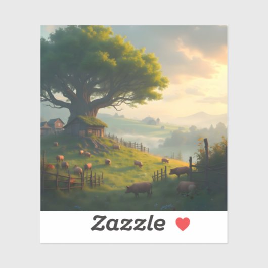 The Quiet Farm - Square Vinyl  Aufkleber (Blatt)