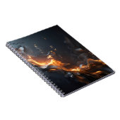 The Quiet Flame – Smoldering Gold & Black  Notizblock (Rechte Seite)