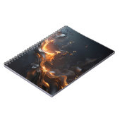 The Quiet Flame – Smoldering Gold & Black  Notizblock (Linke Seite)