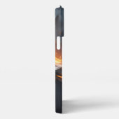 The Quiet Flame – Smoldering Gold & Black Phone Ca iPhone Hülle (Rechte Seite)