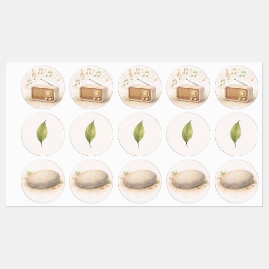 The Quiet Grove Erdungs-Tools Set Zwei Etiketten (Blatt)