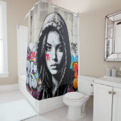 The Quiet Observer -  Duschvorhang (Beispiel)