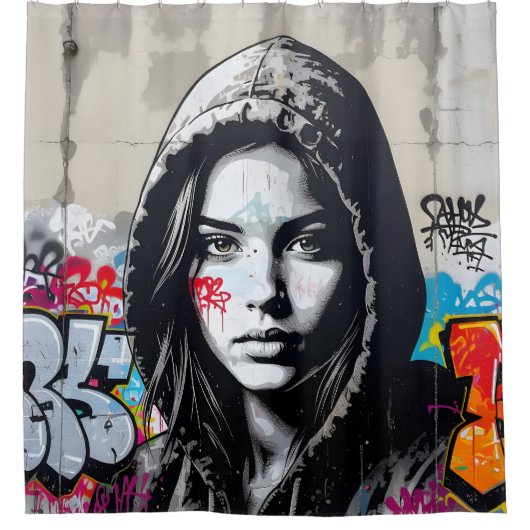 The Quiet Observer -  Duschvorhang (Vorderseite)