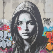 The Quiet Observer - Square Vinyl Aufkleber (Vorderseite)