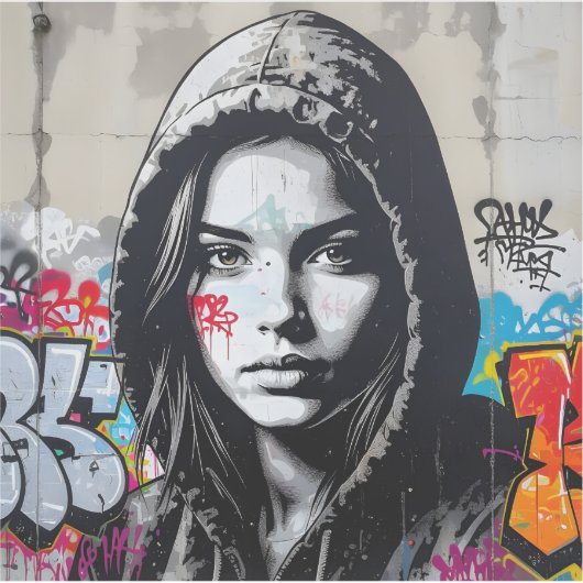 The Quiet Observer - Square Vinyl Aufkleber (Vorderseite)