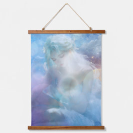 The Quiet Seer  Wandteppich Mit Holzrahmen