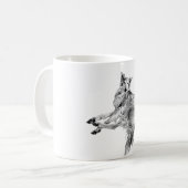 The Quiet Stretch – Silken Windhound Kaffeetasse (Vorderseite Links)