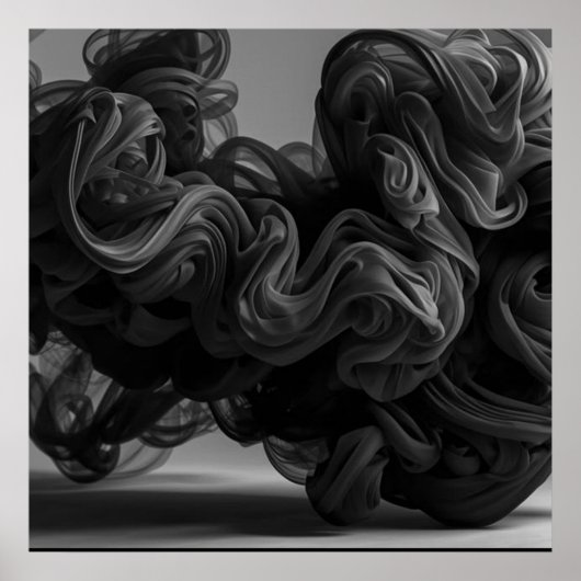 The Quintessential Cloud of Black Smoke on a Wall Poster (Vorne)