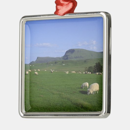 The Quiraing Mountains, Isle of Skye, Highlands, Silbernes Ornament (Links)