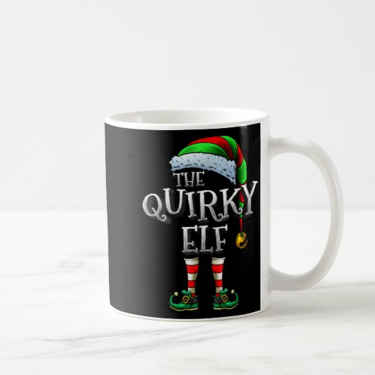 The Quirky Elf Shirt Matching Family Quirky Christ Kaffeetasse (Rechts)