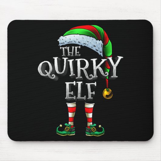 The Quirky Elf Shirt Matching Family Quirky Christ Mousepad (Vorne)