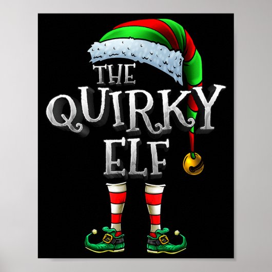 The Quirky Elf Shirt Matching Family Quirky Christ Poster (Vorne)