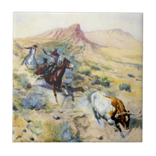 „The Quitter“ Western Art von Charles M. Russell Fliese