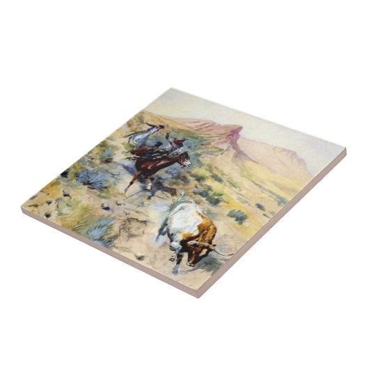 "The Quitter" Western Kunst von Charles M. Russell Fliese (Seite)