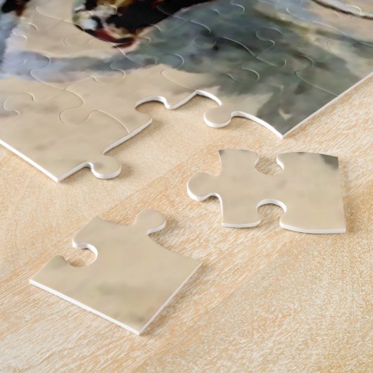 "The Quitter" Western Kunst von Charles M. Russell Puzzle (Seite)