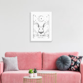The Rabbit | Mystical Moon Tarot Card Illustration Leinwanddruck (Insitu (Wohnzimmer))