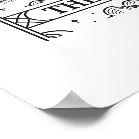 The Rabbit | Mystical Moon Tarot Card Illustration Poster (Ecke)