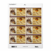 THE RABBIT ( Young Hare ) Monogram Orange Agate (Vorne)