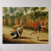 The Race of Atalanta and Hippomenes Poster (Vorne)