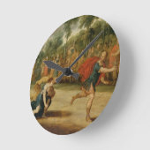 The Race of Atalanta and Hippomenes Runde Wanduhr (Winkel)