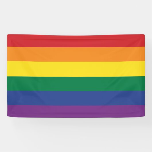 The Rainbow Flag Banner (Horizontal)