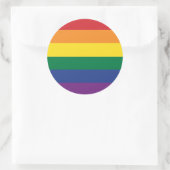 The Rainbow Flag Runder Aufkleber (Tasche)
