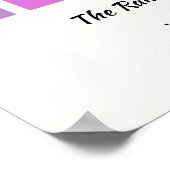 The Rainbow & More, ein Farbuniversum von 49 Farbe Poster (Ecke)