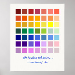 The Rainbow & More, ein Farbuniversum von 49 Farbe Poster