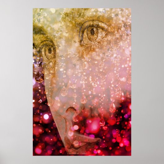 The Raining Woman on a Wall Poster (Vorne)