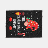 The Ramen Lover Gnome Matching Family Christmas Gn Fleecedecke (Vorderseite (Horizontal))