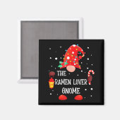 The Ramen Lover Gnome Matching Family Christmas Gn Magnet (Vorderseite/Rückseite)