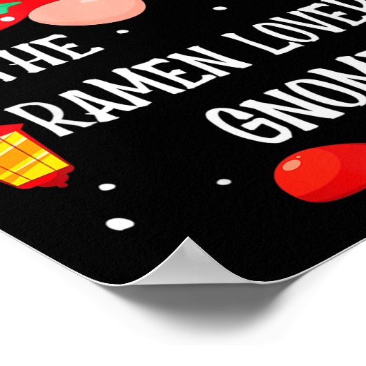 The Ramen Lover Gnome Matching Family Christmas Gn Poster (Ecke)