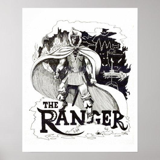 "The Ranger" - Illustration von Tracy Lesch Poster (Vorne)