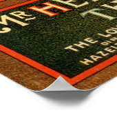 "The Raven" Edgar Allan Poe ~ Henry Ludlowe 1908 Poster (Ecke)