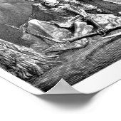 The Raven Edgar Allan Poe Illustration Poster (Ecke)