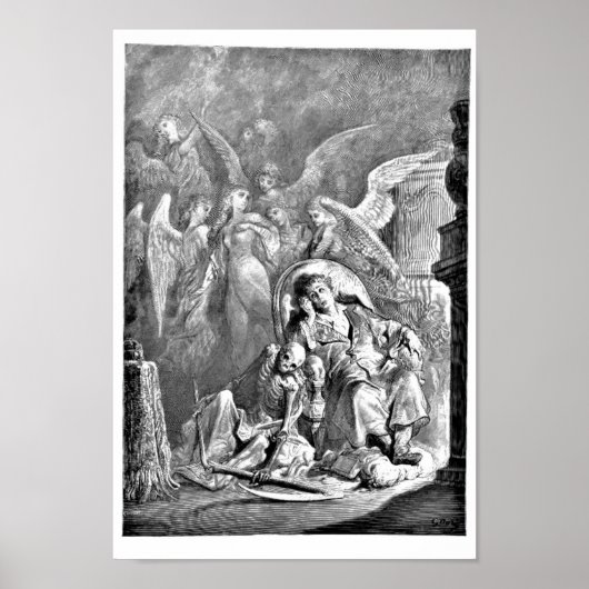 The Raven Edgar Allan Poe Illustration Poster (Vorne)