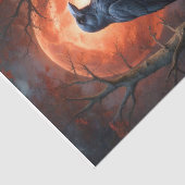 The raven guards the secret of Red Moon’s crypt Seidenpapier (Ausschnitt)