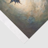 The Raven King on Chessboard Decoupage Seidenpapier (Detail)