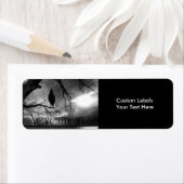 The Raven Labels - Nevermore Sunams Tree B&W (Insitu)