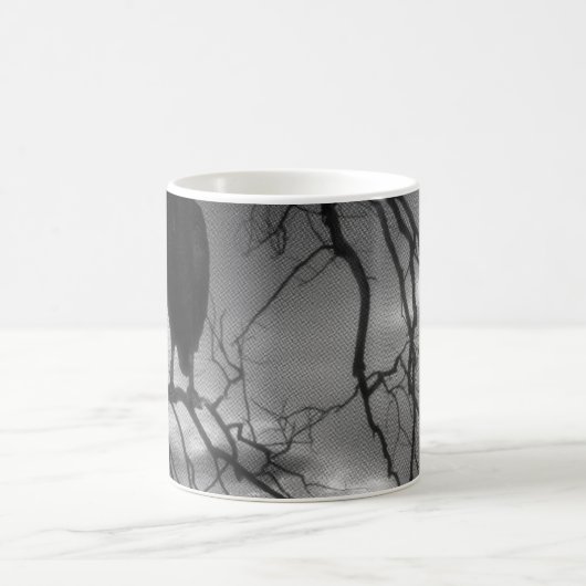 The Raven - Nevermore Sonnenbäume Baum Kaffeetasse (Mittel)