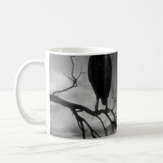 The Raven - Nevermore Sonnenbäume Baum Kaffeetasse (Links)