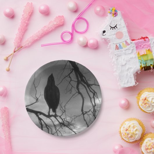 The Raven - Nevermore Sonnenbäume Baum Pappteller (Party)