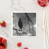 The Raven - Nevermore Sonnenbäume Baum Serviette (Beispiel)