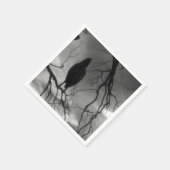 The Raven - Nevermore Sonnenbäume Baum Serviette (Ecke)