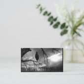 The Raven - Nevermore Sonnenbäume Baum Visitenkarte (Stehend Vorderseite)