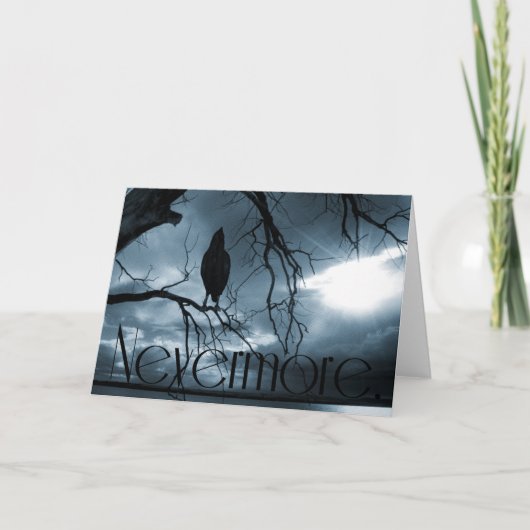 The Raven - Nevermore Sunams & Tree Blue Karte (Vorderseite)