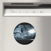 The Raven - Nevermore Sunams & Tree Blue Magnet (In Situ (Geschirrspüler))