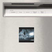The Raven - Nevermore Sunams & Tree Blue Magnet (In Situ (Geschirrspüler))